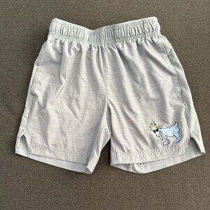 GOAT Light Gray Kids Lightweight Shorts